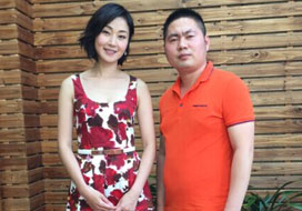 广州华润与明星合影